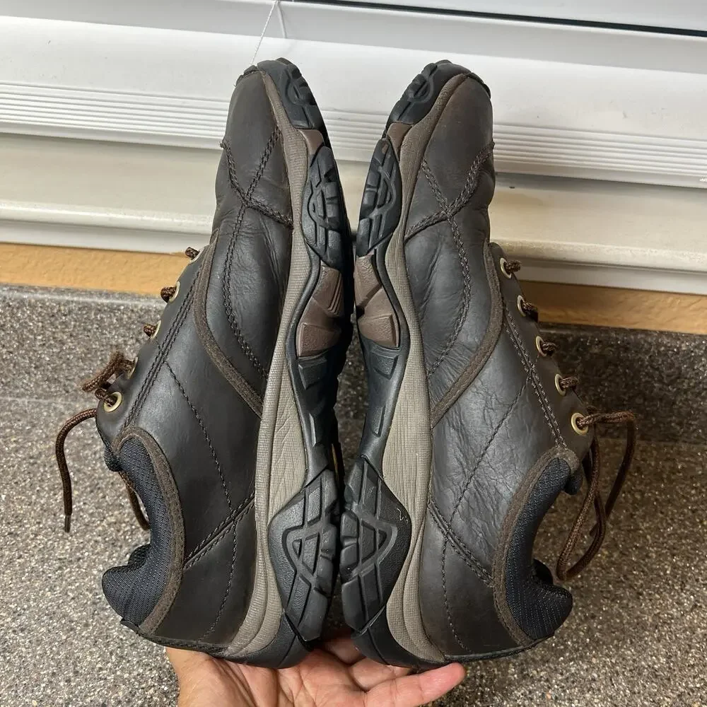 Merrell Select Dry Men's Size 12 Comfort Casual Lace Up Work Shoes Brown Leather